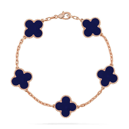 [Eterna Jewels]CLOVER 5 MOTIF LAPIS LAZULI BRACELET COLLECTION