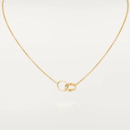 [Eterna Jewels]LOVE NECKLACE DOUBLE RING GOLD