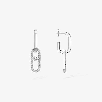 [Eterna Jewels]Move Link Diamond Earrings