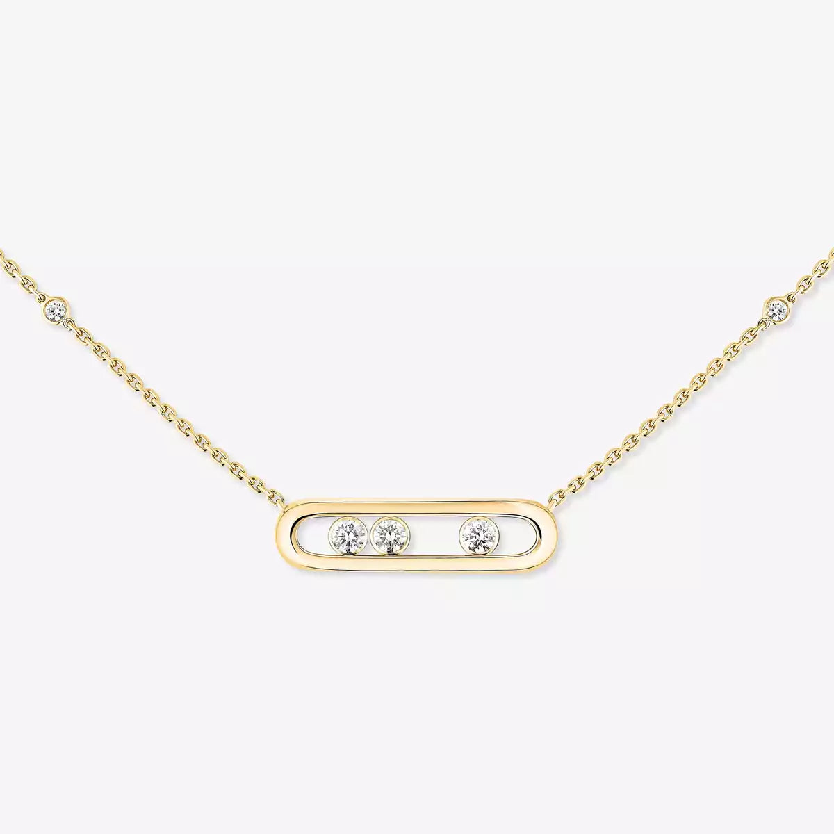 [Eterna Jewels] Baby Move Gold Diamond Necklace