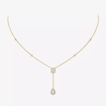 [Eterna Jewels]Gold Diamond Tie Necklace