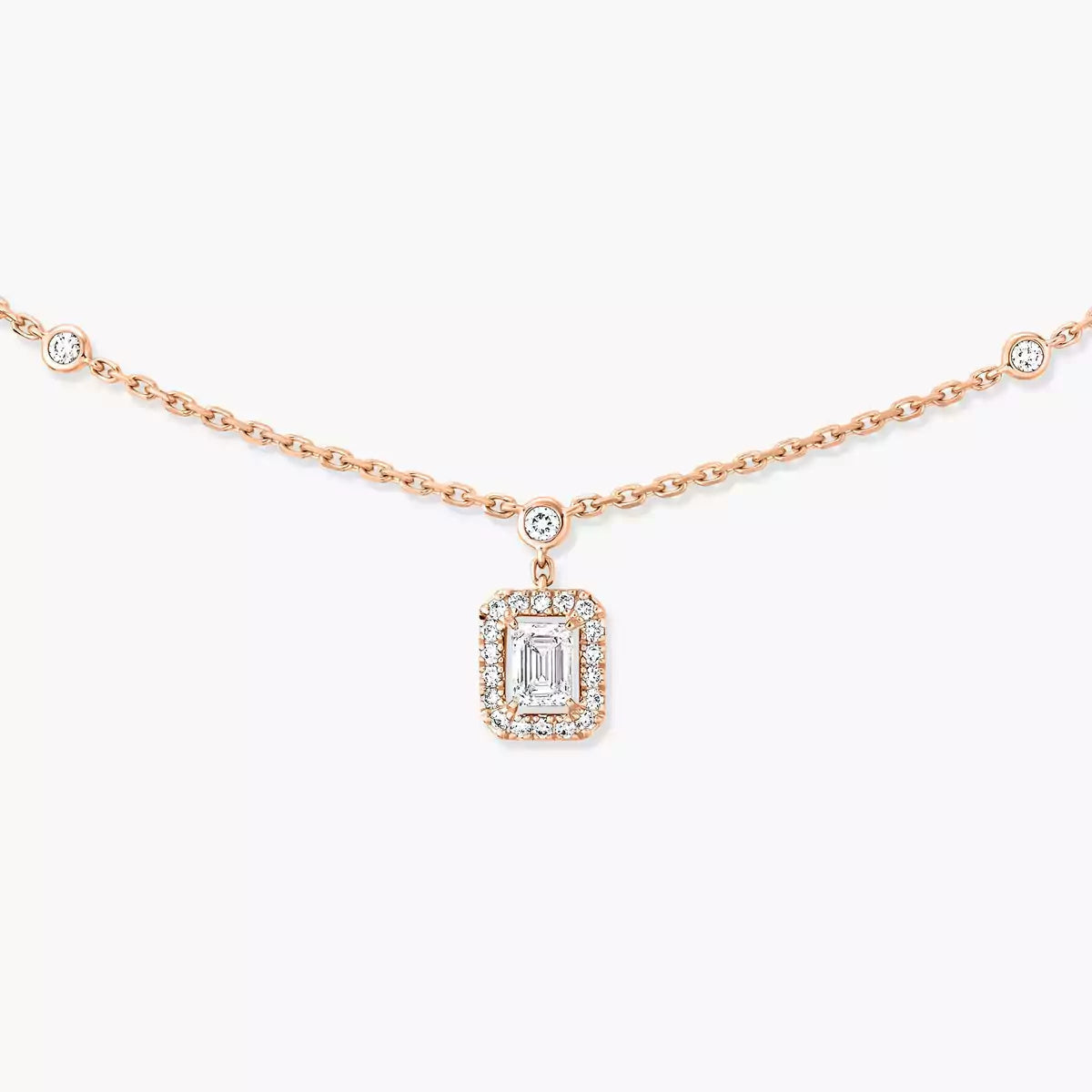 [Eterna Jewels]My Twin Diamond Necklace in Silver